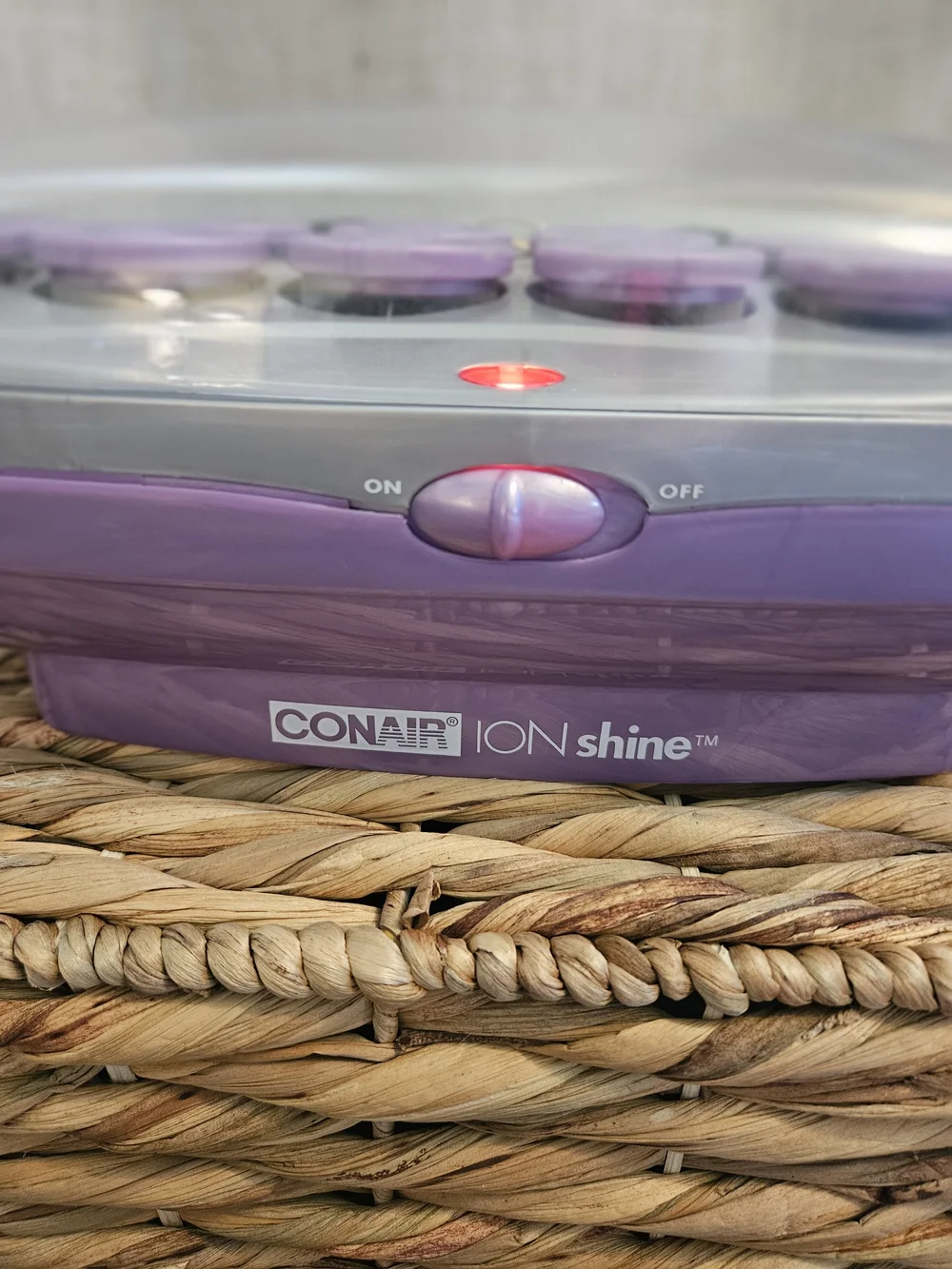 Conair Ion Shine Hot Rollers Set - Purple, Clean Works Well